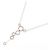 Autre Marque Collana di diamanti 750 White Gold 750 Pink Gold Argento - vista 2