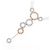 Autre Marque Collana di diamanti 750 White Gold 750 Pink Gold Argento - vista 3