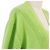 Cardigã de malha de cashmere e algodão Hermès Crew de Selle 34 Verde Verde claro - vista 3