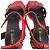Autre Marque Sandales en cuir cloutées GEOX Rouge - vue 4