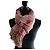 Autre Marque Stola INGEBORG in misto seta e tweed con ampie frange Rosa Porpora - vista 9