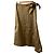 Autre Marque BLAMINK Satin-Maxirock Beige Khaki