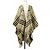 Abrigo capa Burberry en mezcla de cachemira con bordes deshilachados Negro Beige Verde