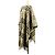 Abrigo capa Burberry en mezcla de cachemira con bordes deshilachados Negro Beige Verde - vista 6