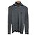 Autre Marque Top de cuello alto de punto Border CARA O CRUZ Castaño Negro