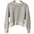 Autre Marque United Arrows green label relaxing Strickpullover mit Pailletten Weiß