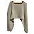 Autre Marque nano universe Kataami Lame Short Knit Pullover Blanco Blanco roto