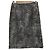 Autre Marque Drawer Knielange Rock mit Tiermuster Schwarz