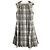 Autre Marque Aveniretoile Tweed-Kleid mit Karomuster Weiß