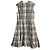 Autre Marque Aveniretoile Tweed-Kleid mit Karomuster Weiß - Ansicht 2