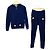 Autre Marque Conjunto LILLY E VIOLETTA Flower Mink Cashmere Azul Azul marino