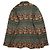Autre Marque Engineered Garments Loiter Jacket Chaqueta de jacquard floral étnico Negro - vista 2