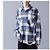 Autre Marque Danke Schon FLANNEL DAMAGE SHIRTS BLOCK Camisa de Poliéster Algodón Rayón Azul - vista 3
