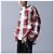 Autre Marque Danke Schon FLANNEL DAMAGE SHIRTS BLOCK Chemise à manches longues mélangée Rouge - vue 3