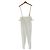 Autre Marque Pantaloni ESTNATION con bretelle e regolatori laterali Bianco Bianco sporco - vista 2