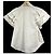 Autre Marque Camisa HIAND com mangas flare em camadas Branco - vista 2