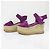 Autre Marque Sandali con platform in camoscio PIPPICHIC Porpora - vista 3