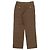 Pantaloni in cotone e seta Gucci con motivo a righe logo GG Marrone - vista 2