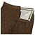 Pantaloni in cotone e seta Gucci con motivo a righe logo GG Marrone - vista 3