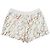 Hermès Do Re Boucles Baumwollshorts 38 Weiß