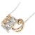 Autre Marque Collana a fiori in oro bianco e oro rosa Au750 con diamanti D'oro - vista 4
