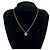 Autre Marque Collana Christian Dior Cuore Strass D'oro