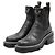 Louis Vuitton LV Bobourg Line Lederstiefel Schwarz