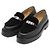 Mocassin Hermès Boucle Kelly Mouton Boa 36½ en cuir Noir