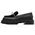 Mocassin Hermès Boucle Kelly Mouton Boa 36½ en cuir Noir - vue 4