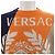 Maglia in misto cashmere Versace Nero Beige Arancione - vista 5