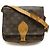 Louis Vuitton Cartouchiere Monogram Schultertasche Braun