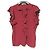 Autre Marque iBLUES ärmellose Rüschenbluse aus Seidenmischung Braun Bordeaux