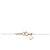 Autre Marque Collana 4℃ K10 Pink Gold Diamante Rosa - vista 5