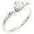 Autre Marque Anillo de Pt900 con diamantes Plata