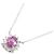 Autre Marque Platinum Ruby Diamond Necklace Red - view 3