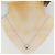 Autre Marque Pt900 Pt850 Saphir Diamant Halskette Blume Silber - Ansicht 6