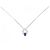 Autre Marque Collar Pt900 Pt850 Zafiro Diamante Plata