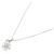 Autre Marque Pt900 Pt850 Blumen-Rosa-Diamant-Halskette Silber - Ansicht 2