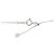 Autre Marque Pt900 Pt850 Blumen-Rosa-Diamant-Halskette Silber - Ansicht 5