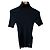 Yves Saint Laurent Jersey de manga corta de seda Saint Laurent Paris Negro