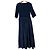 Autre Marque Liesse Fabric Combination Strickkleid Blau Marineblau
