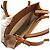 Céline Celine Small Vertical Celine Cabas Tasche aus Baumwollcanvas und Kalbsleder Beige - Ansicht 7