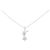 Autre Marque Collar Au750 Flor y Diamantes Plata