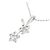 Autre Marque Collar Au750 Flor y Diamantes Plata - vista 4
