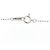 Autre Marque Collar Au750 Flor y Diamantes Plata - vista 5