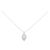 Autre Marque GSTV Platinum 950 Diamond Halskette Silber