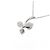 Tasaki Platin-Diamant-Halskette Silber - Ansicht 4