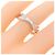 Autre Marque Anello Georg Jensen Fusion Au750 in oro bianco D'oro - vista 5