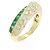 Boucheron Sasha Au750 Gelbgold Smaragd Diamant Ring Größe 11 Golden