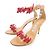 Sandali Manolo Blahnik Marrone Rosso - vista 3